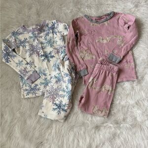 Burt's Bees Kids Pajama Set - Cream and Pink